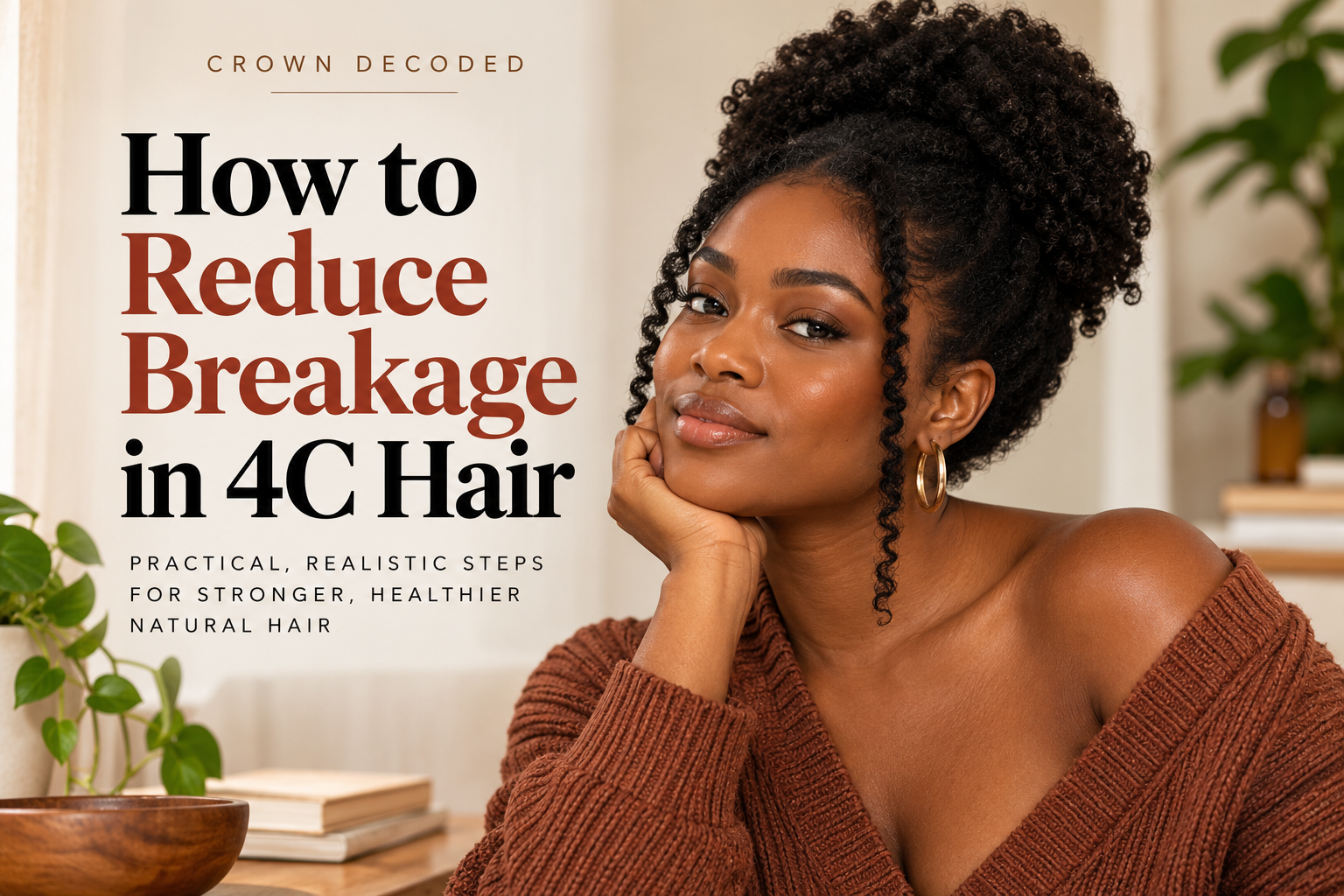 Black woman with 4C hair: how to reduce breakage in 4C hair